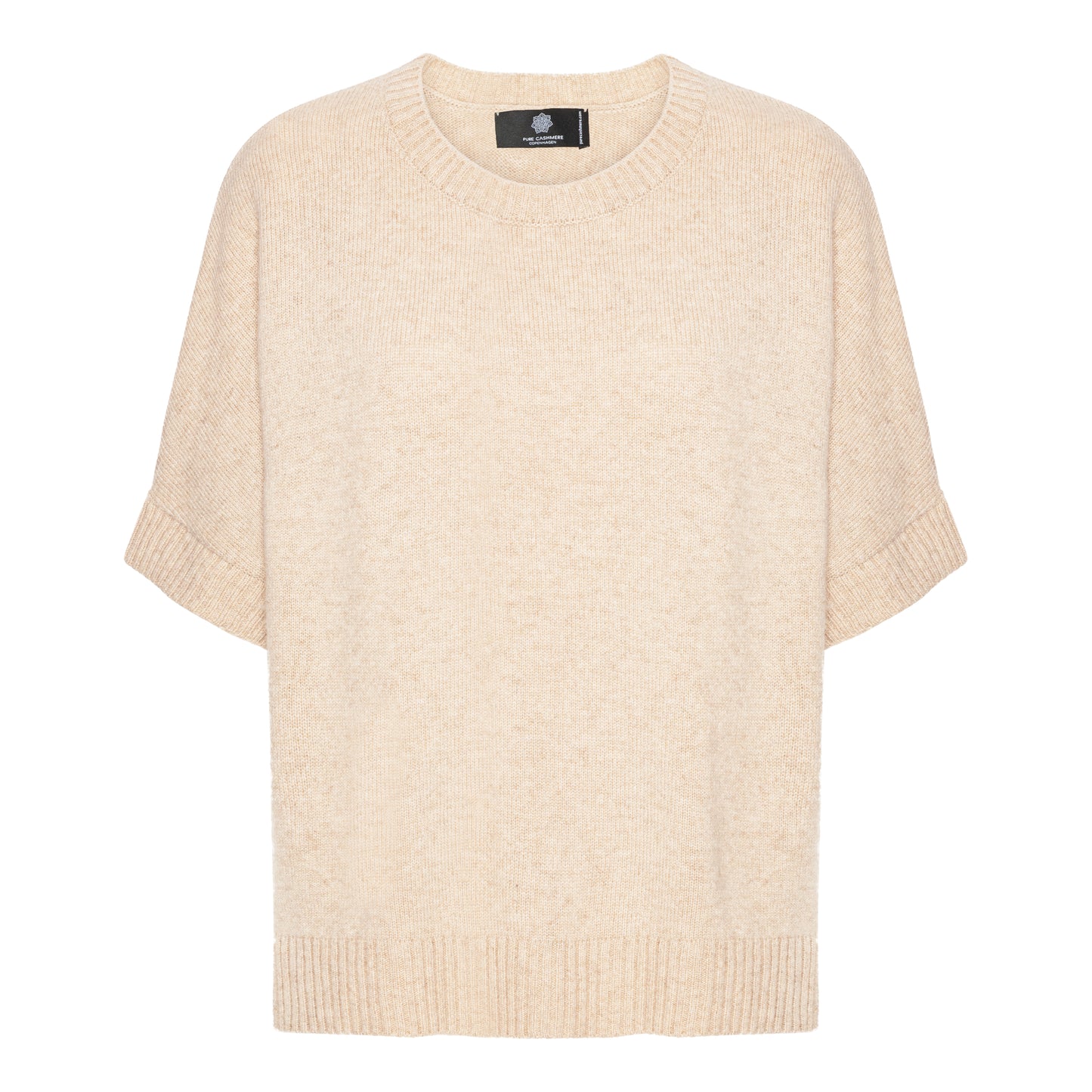 Tilde - Cashmere T-shirt - Beige Toast