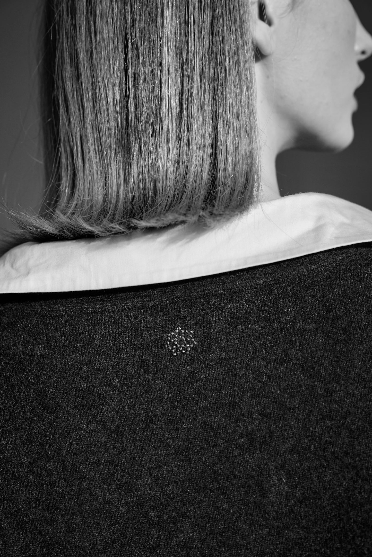 Ingrid - cashmere cardigan - Koksgrå