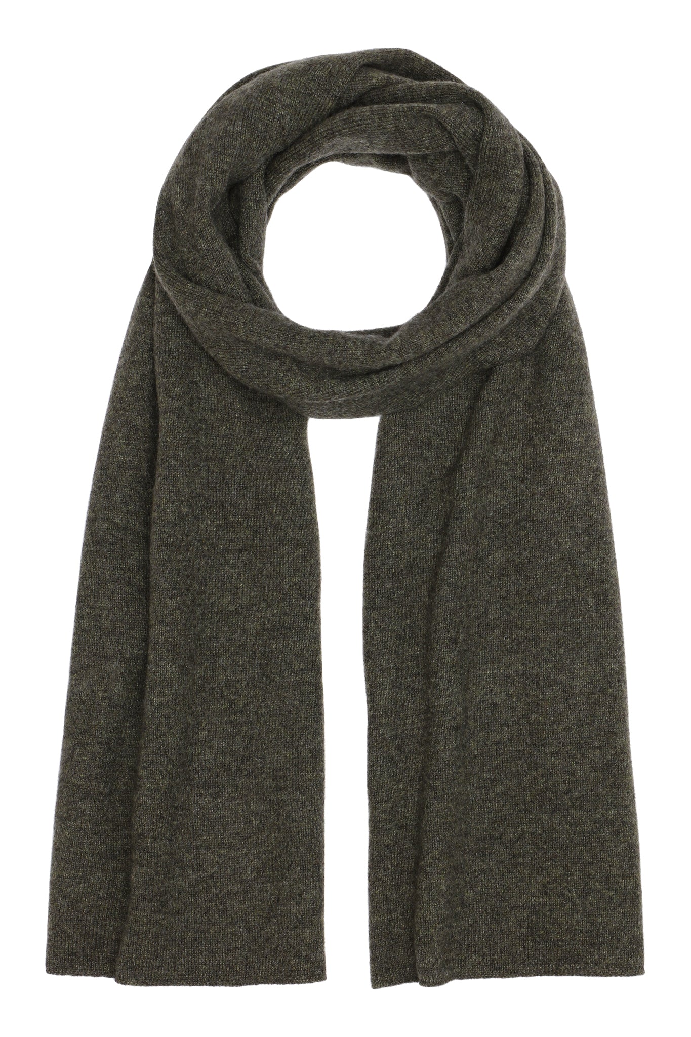 Alfa - Tørklæde i cashmere - Armygrøn