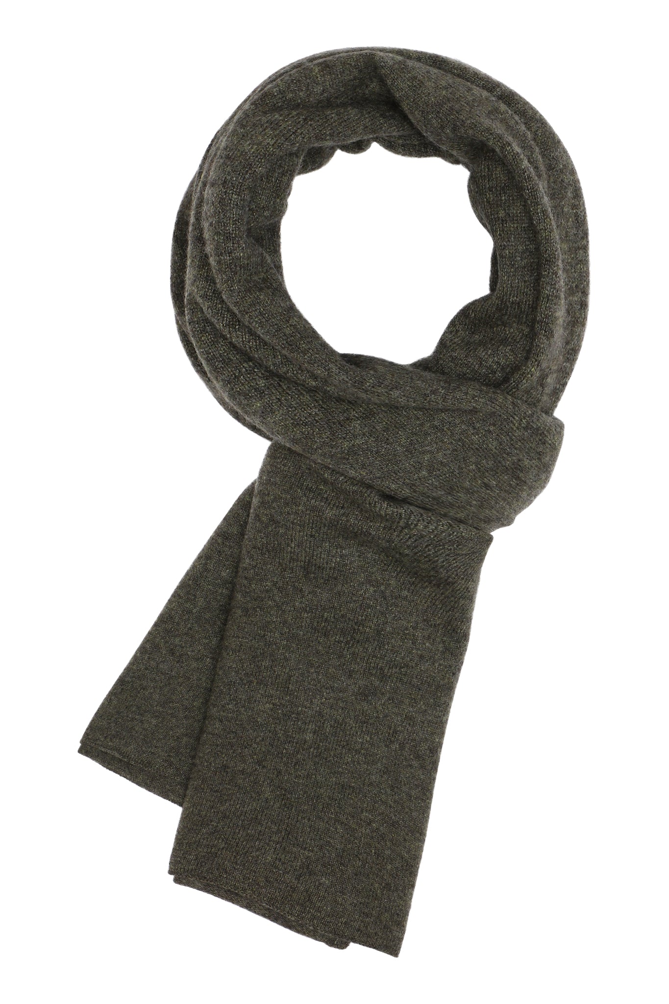 Alfa - Tørklæde i cashmere - Armygrøn