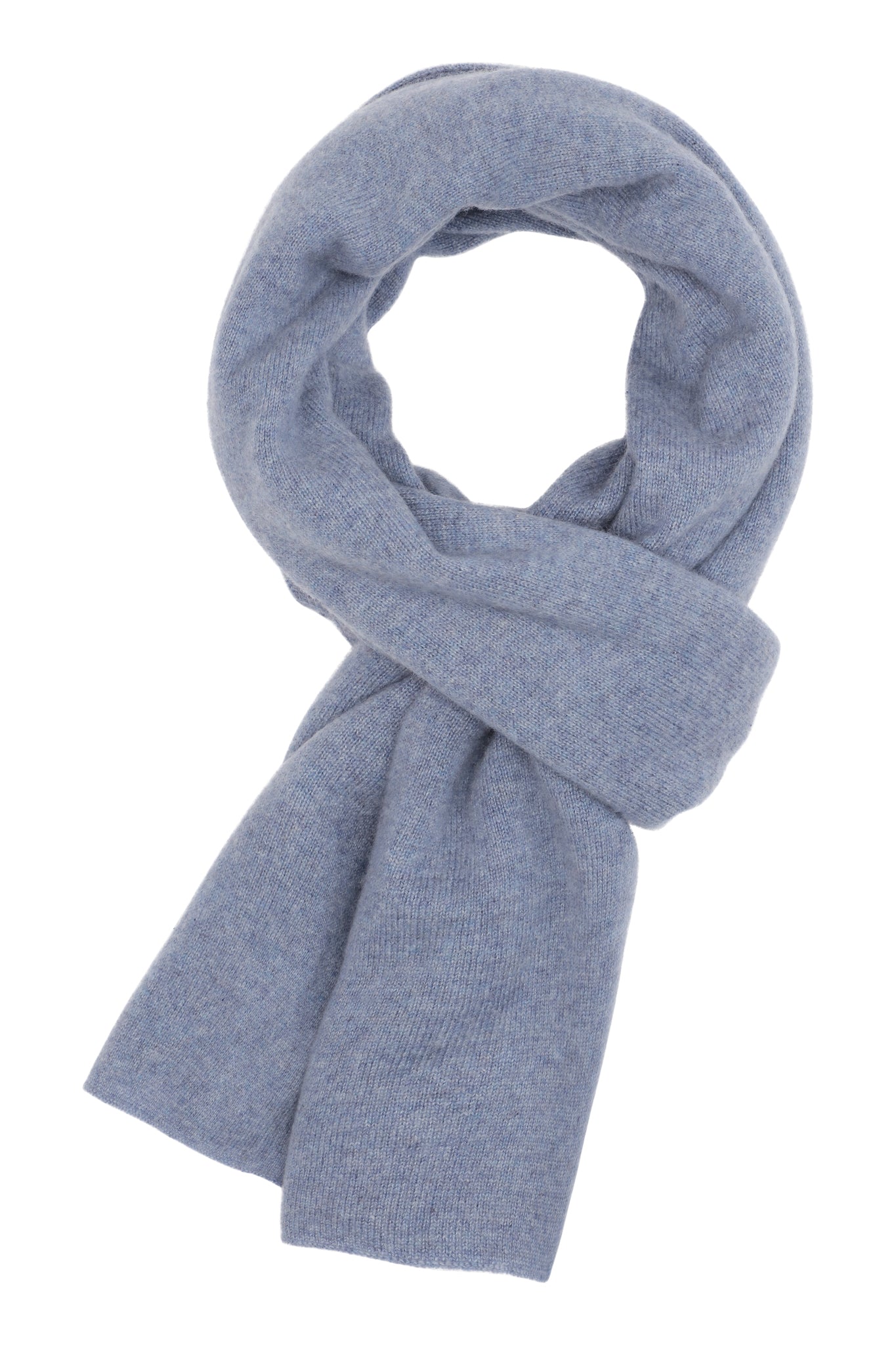 Alfa - Tørklæde i cashmere - Lys denim blå