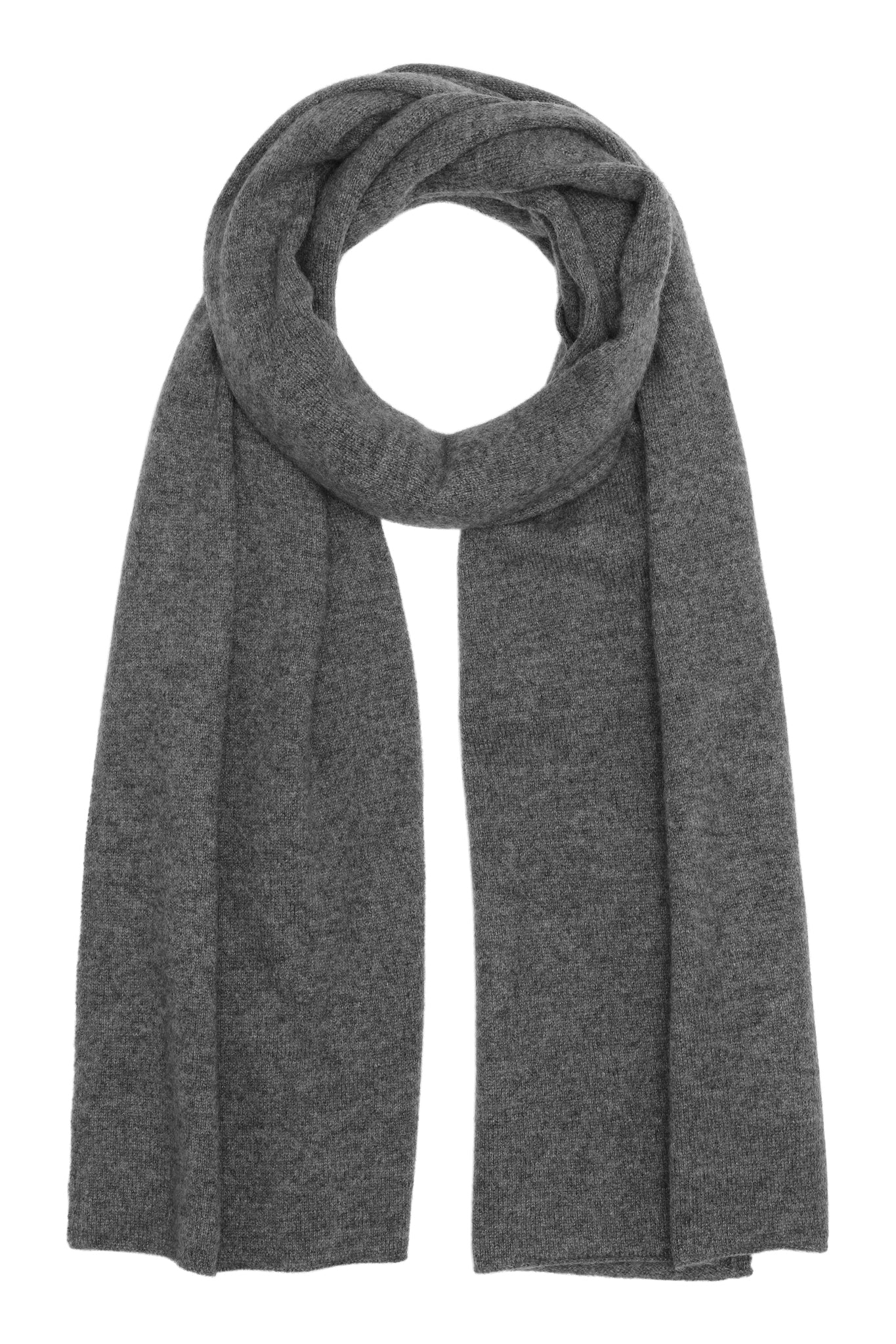 Alfa - Tørklæde i cashmere - Mørkgrå