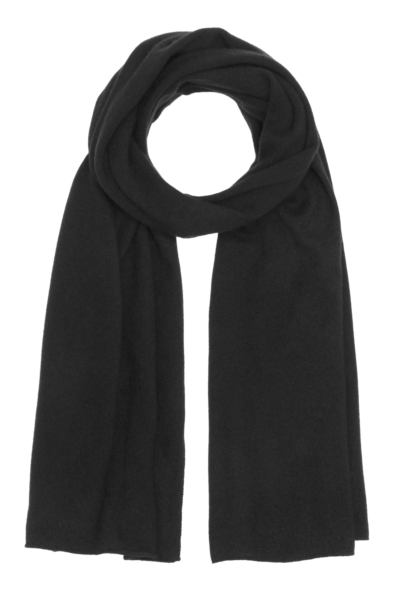 Alfa - Tørklæde i cashmere - Sort