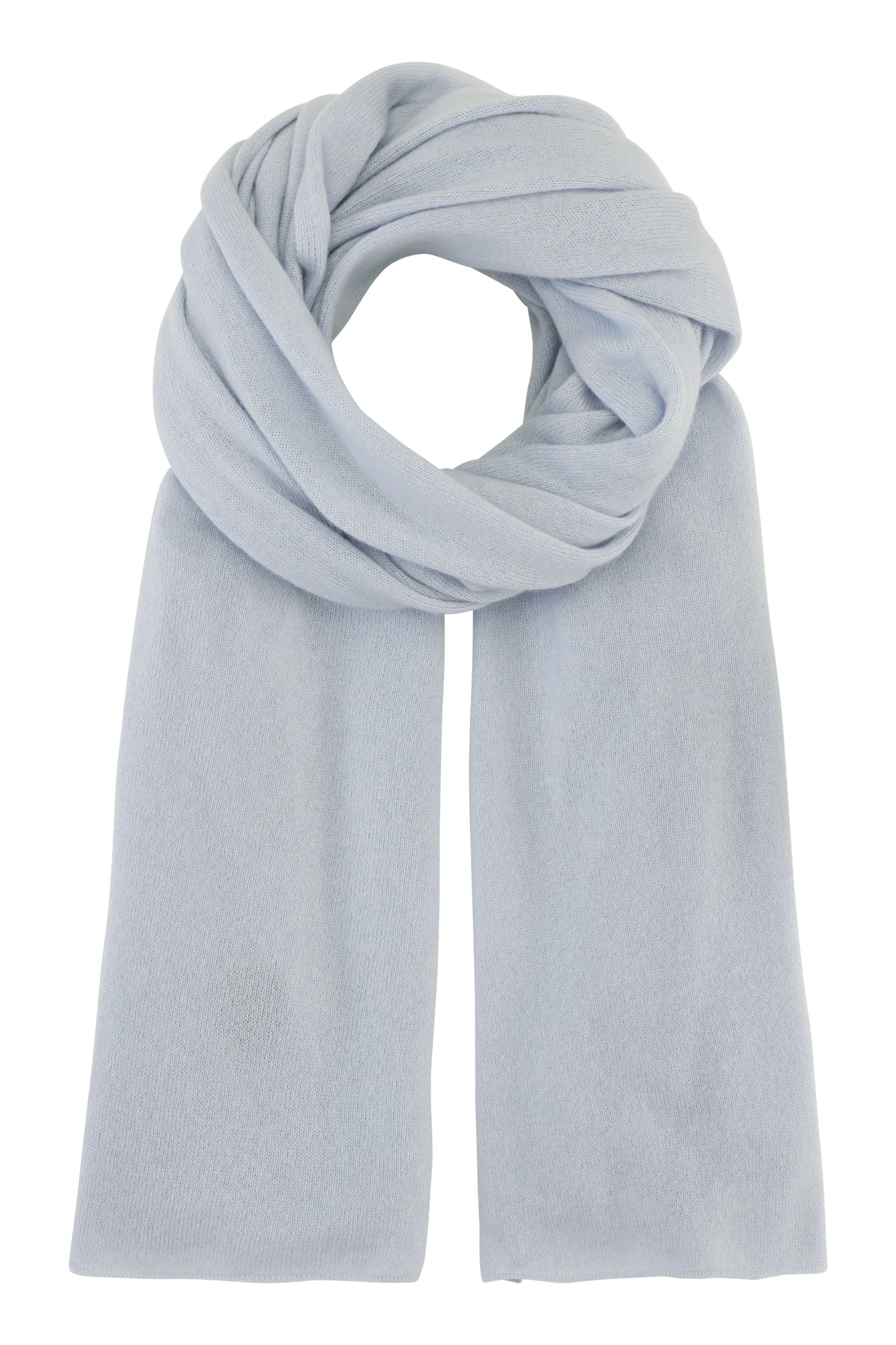 Bea stort tørklæde i cashmere Italien Lys Blå