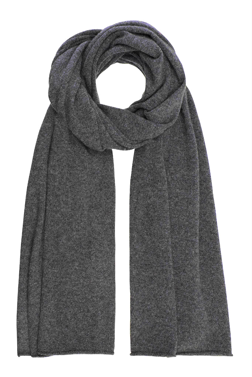 Luna - kæmpetørklæde i cashmere - Mørkgrå