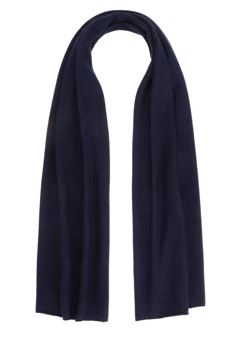 Mio - Tørklæde i cashmere - Dark Navy