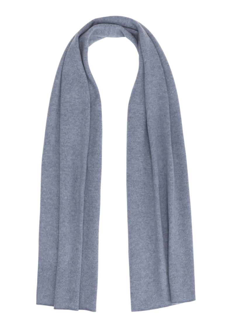Mio - Tørklæde i cashmere - Lys Denim Blå