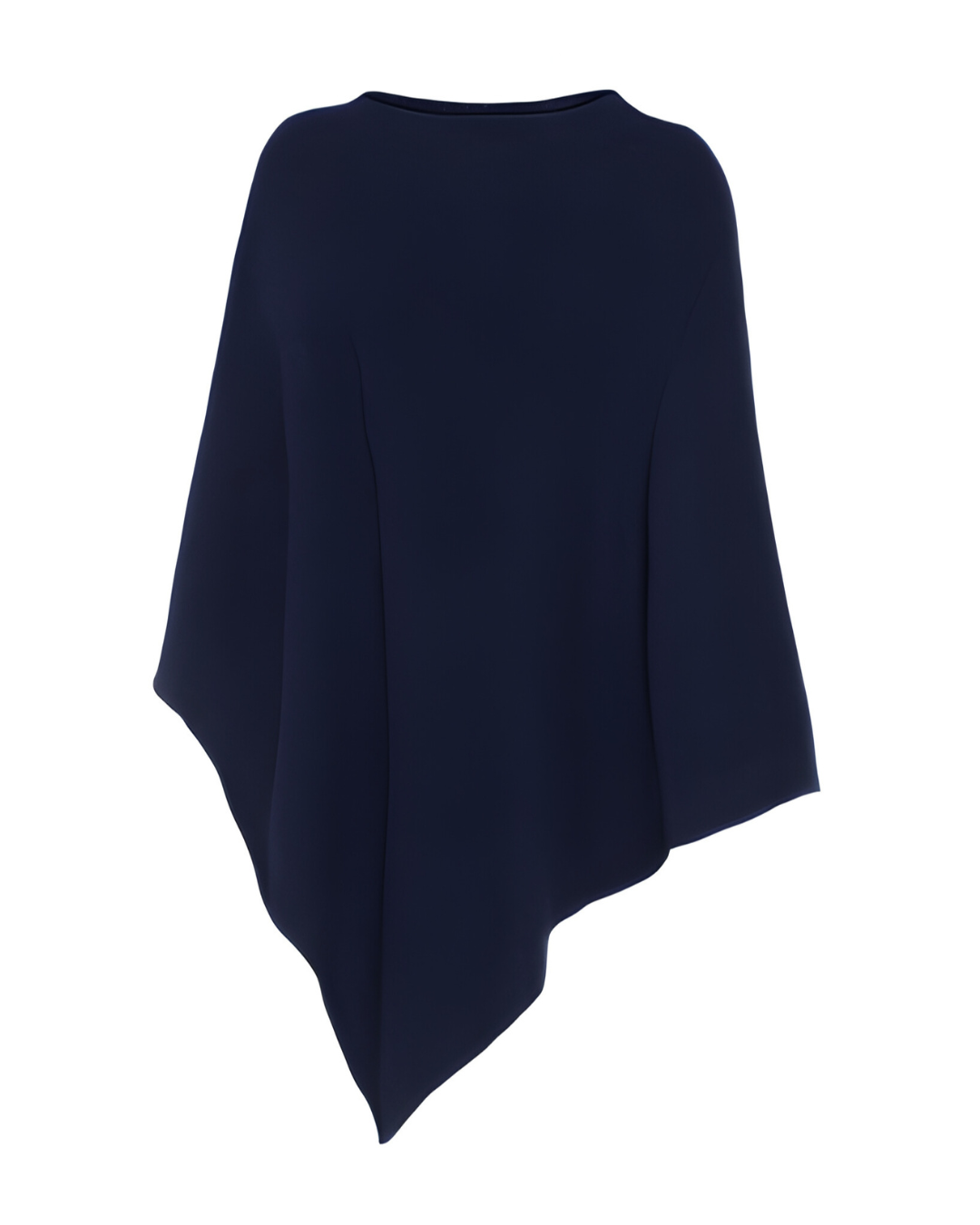 My - poncho, asymetrisk - Dark Navy