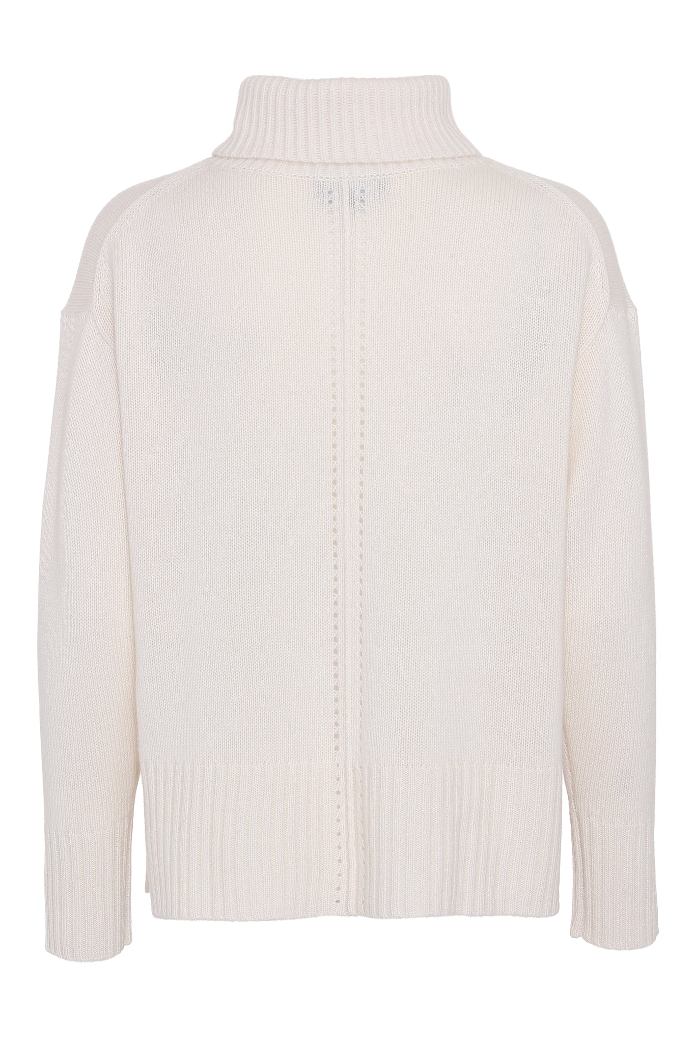 Marilyn - cashmere rullekrave sweater - Hvid