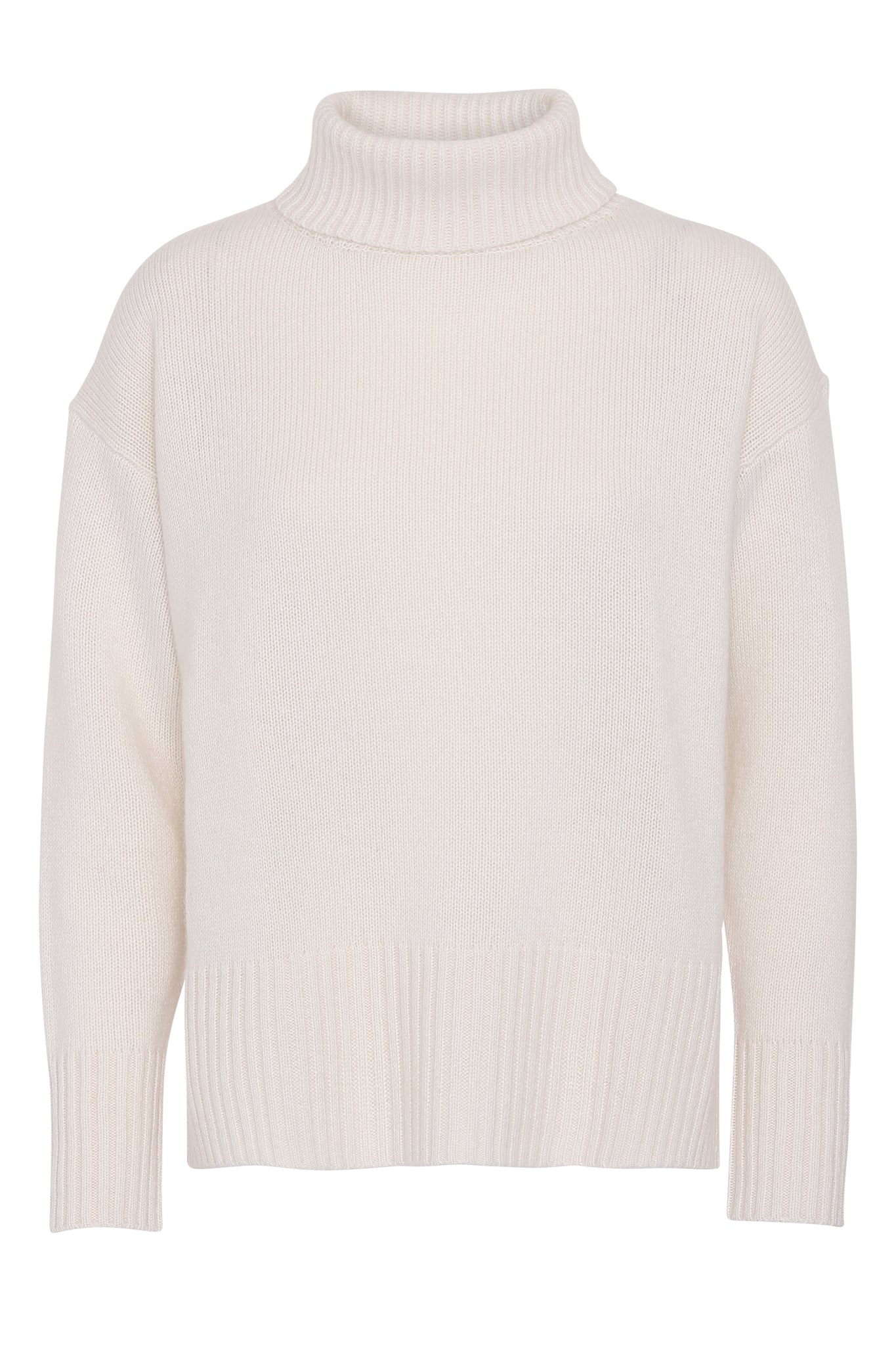 Marilyn - cashmere rullekrave sweater - Hvid