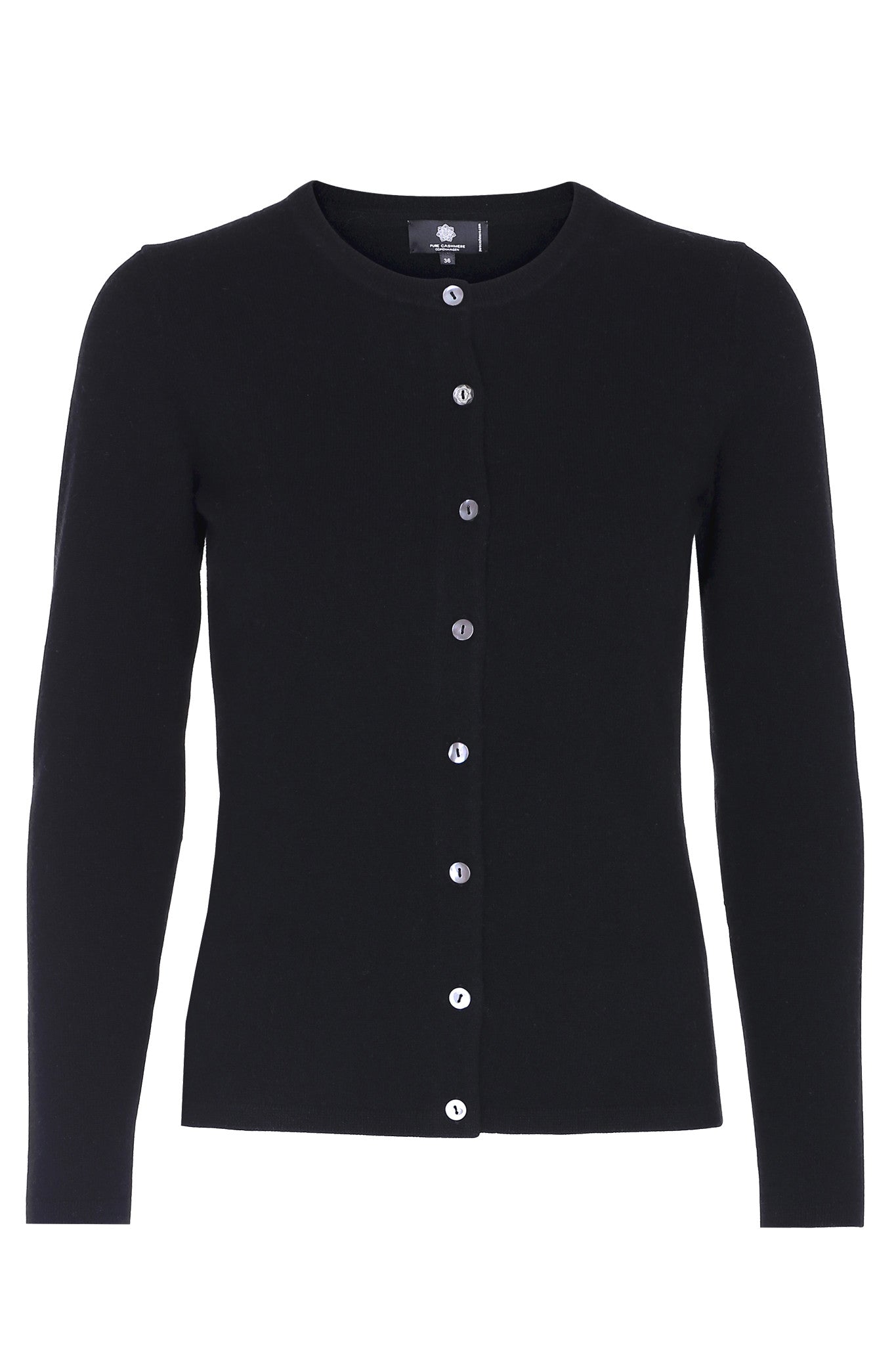 Pure Cashmere, cashmere cardigan i sort