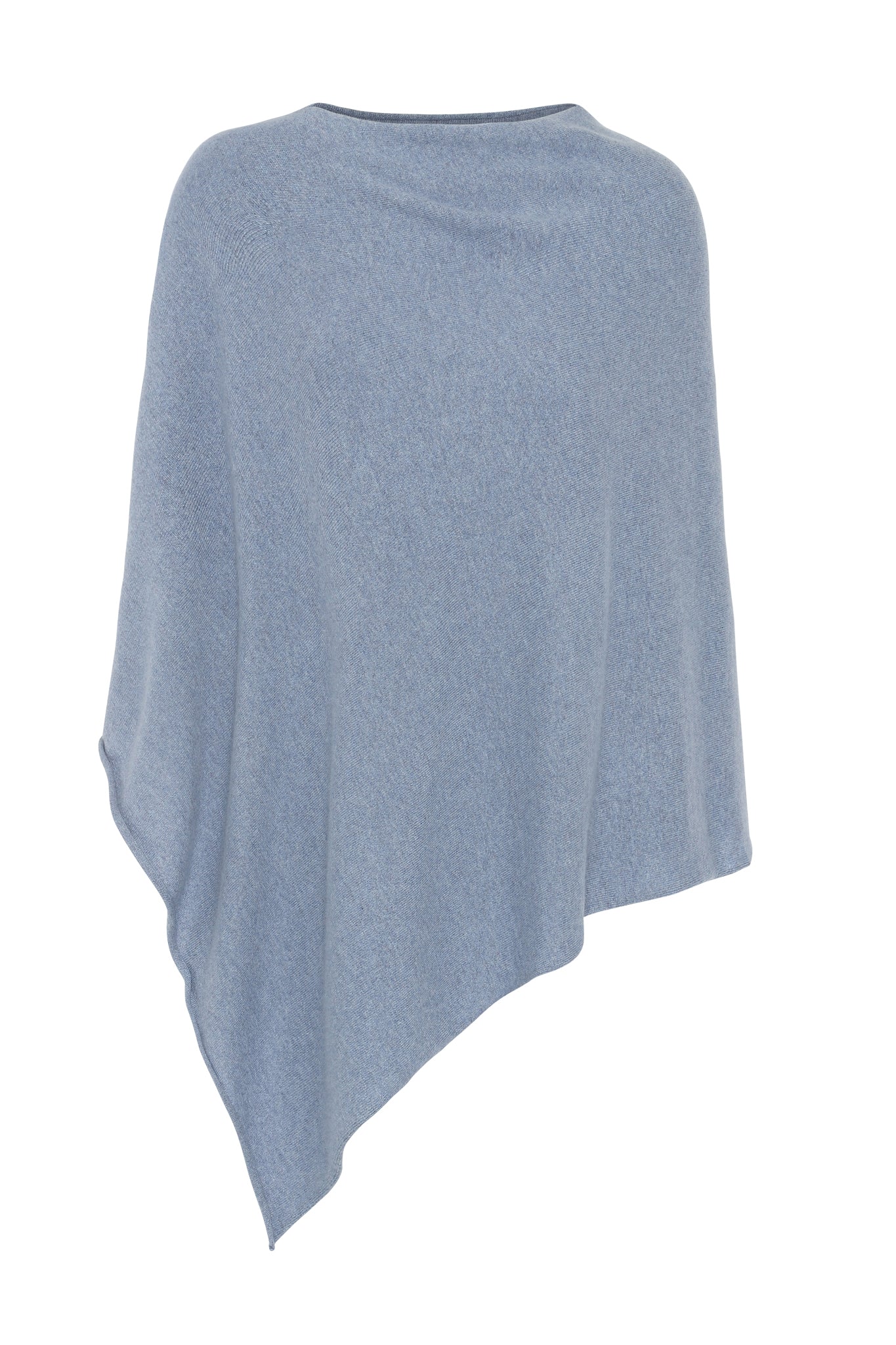 My - poncho, asymetrisk - Light denim blue