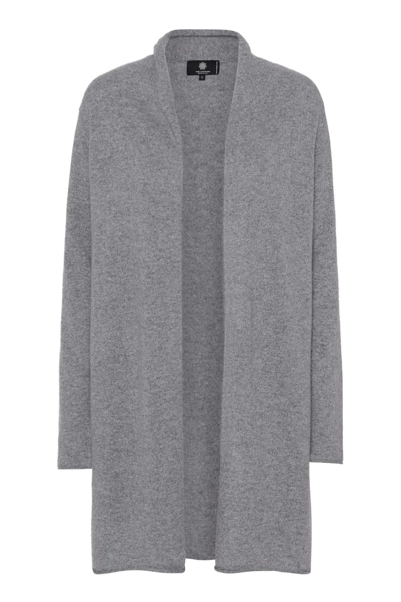 Ingrid - cashmere cardigan - Mellemgrå