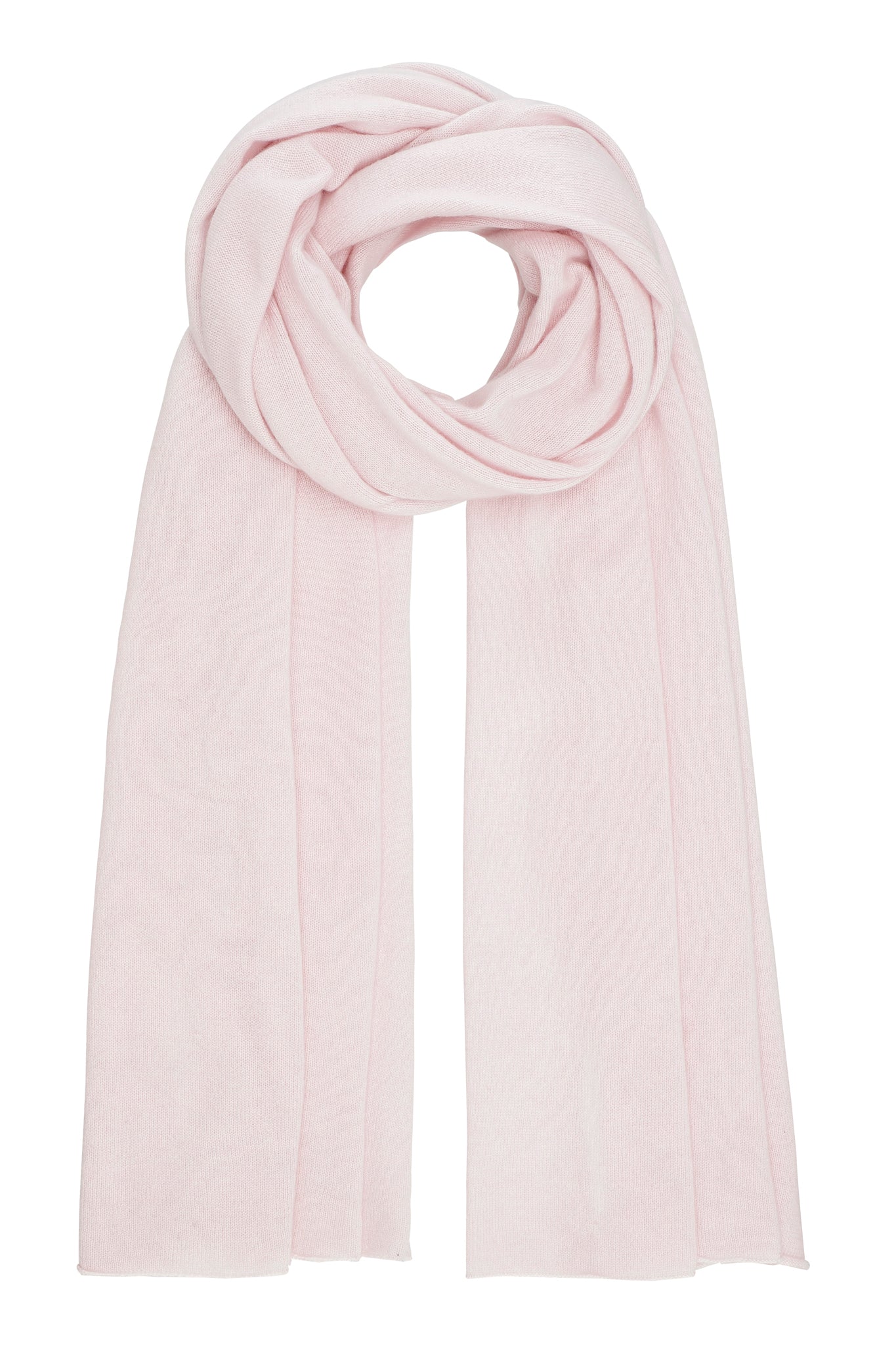 Luna - kæmpetørklæde i cashmere - Lys Rosa