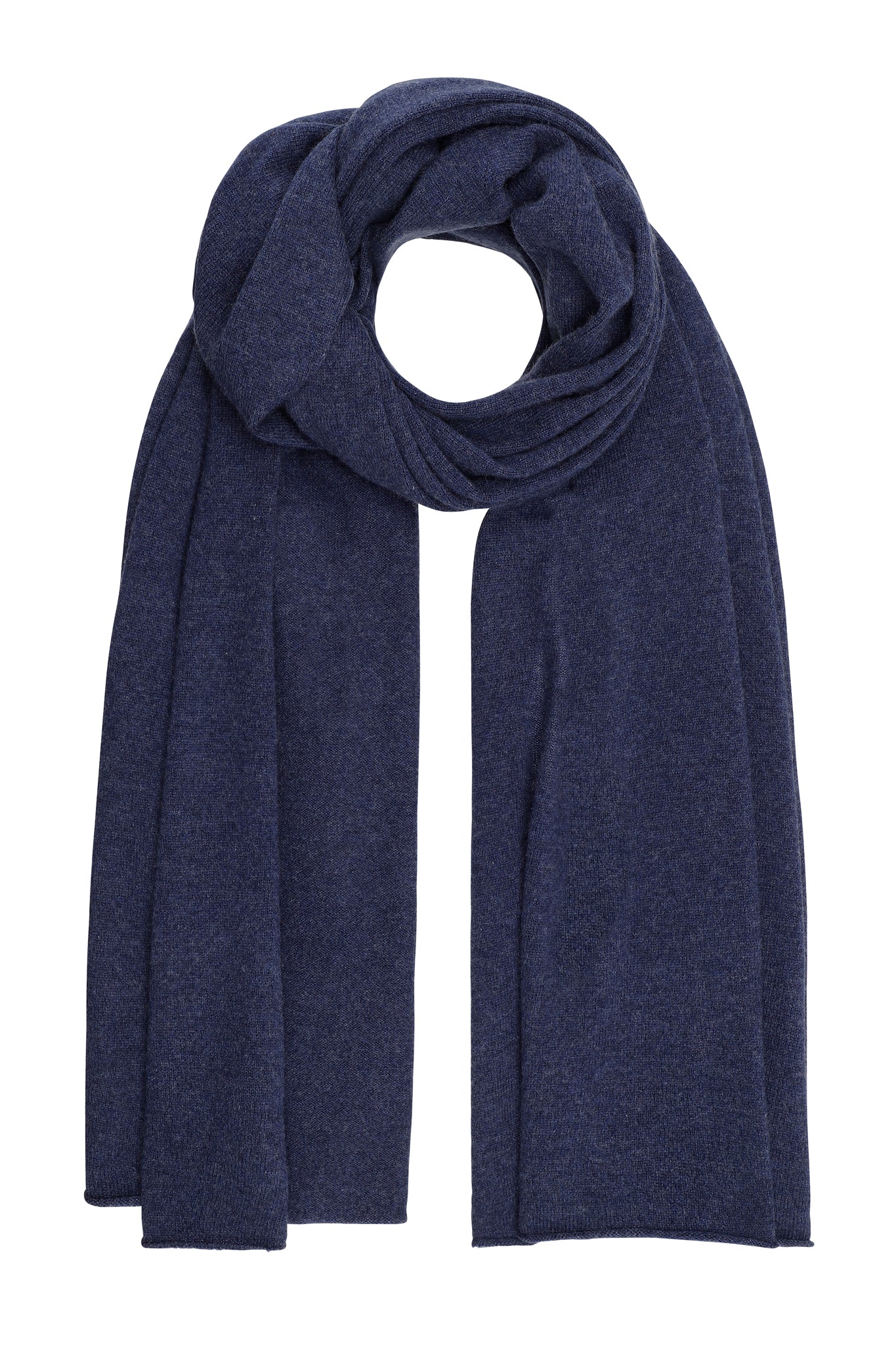 Luna - kæmpetørklæde i cashmere - Indigo