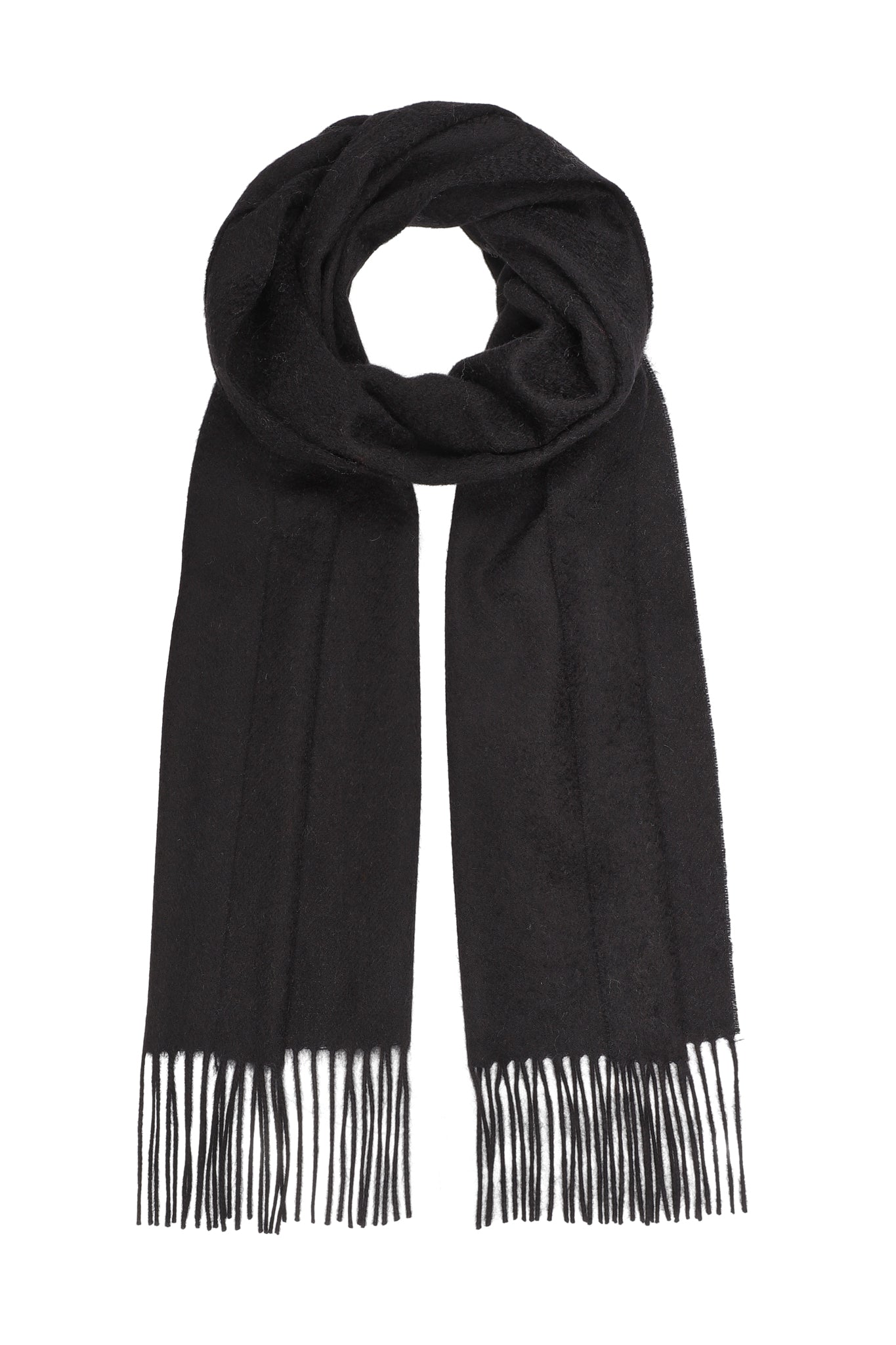 Blødt halstørklæde i sort cashmere, Pure Cashmere Copenhagen.