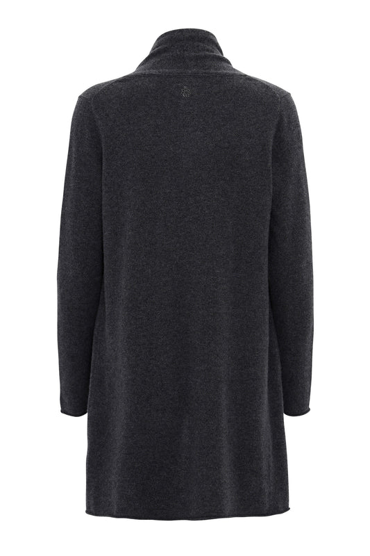 Ingrid - cashmere cardigan - Mørk koksgrå