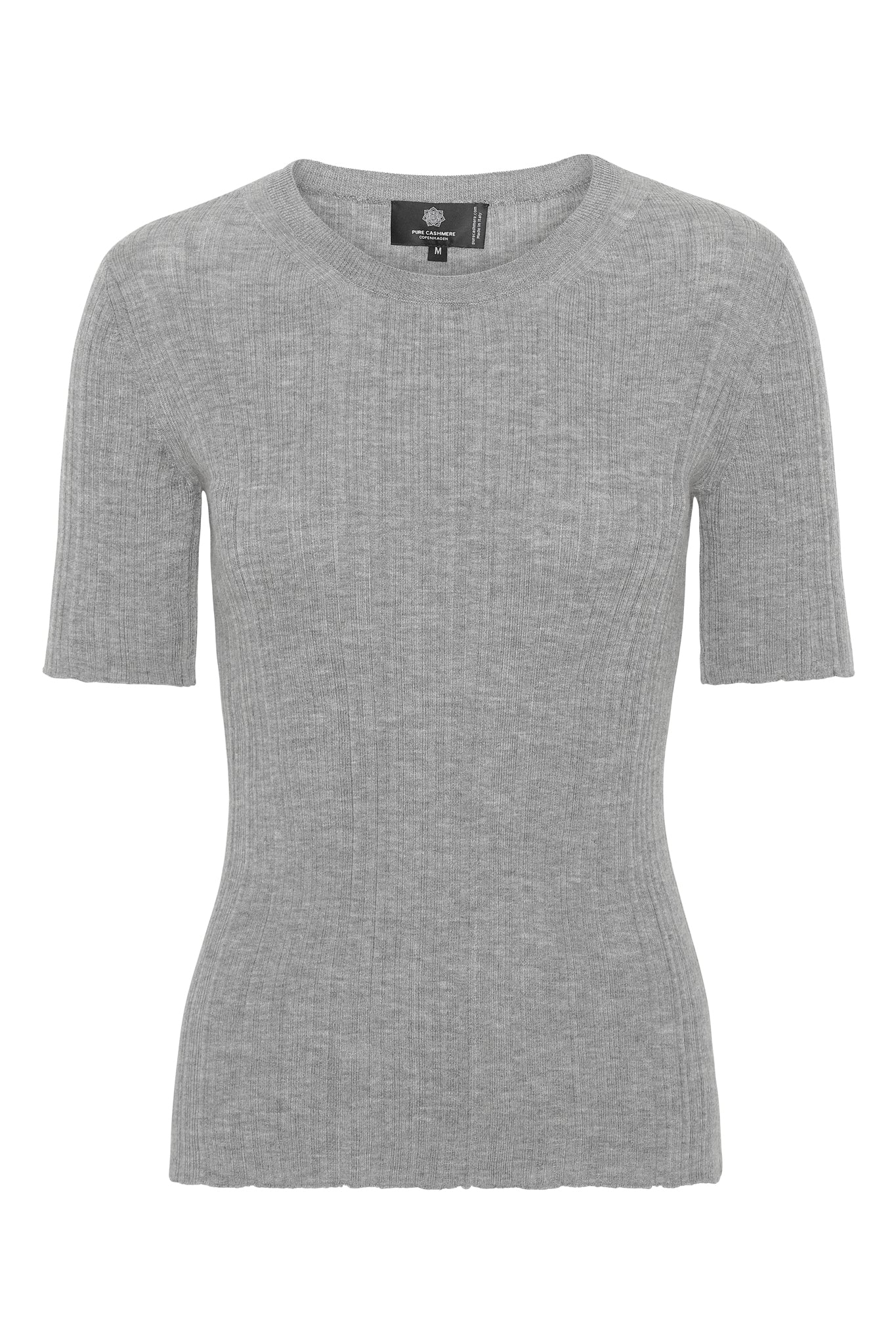 Lea - Cashmere Tee - Grå Melange