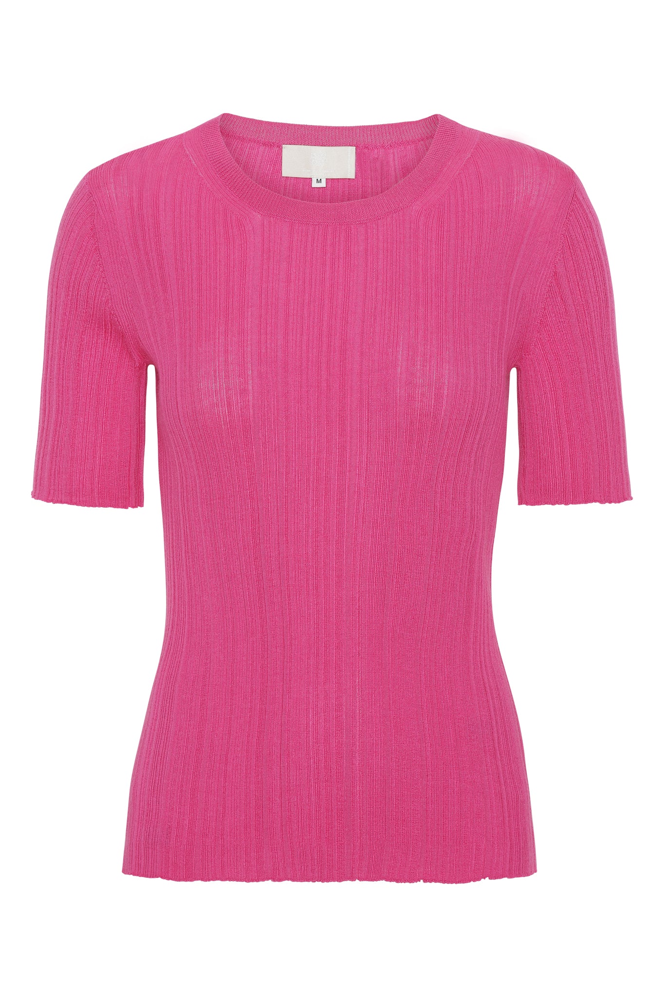 Lea - Cashmere Tee -Shocking Pink
