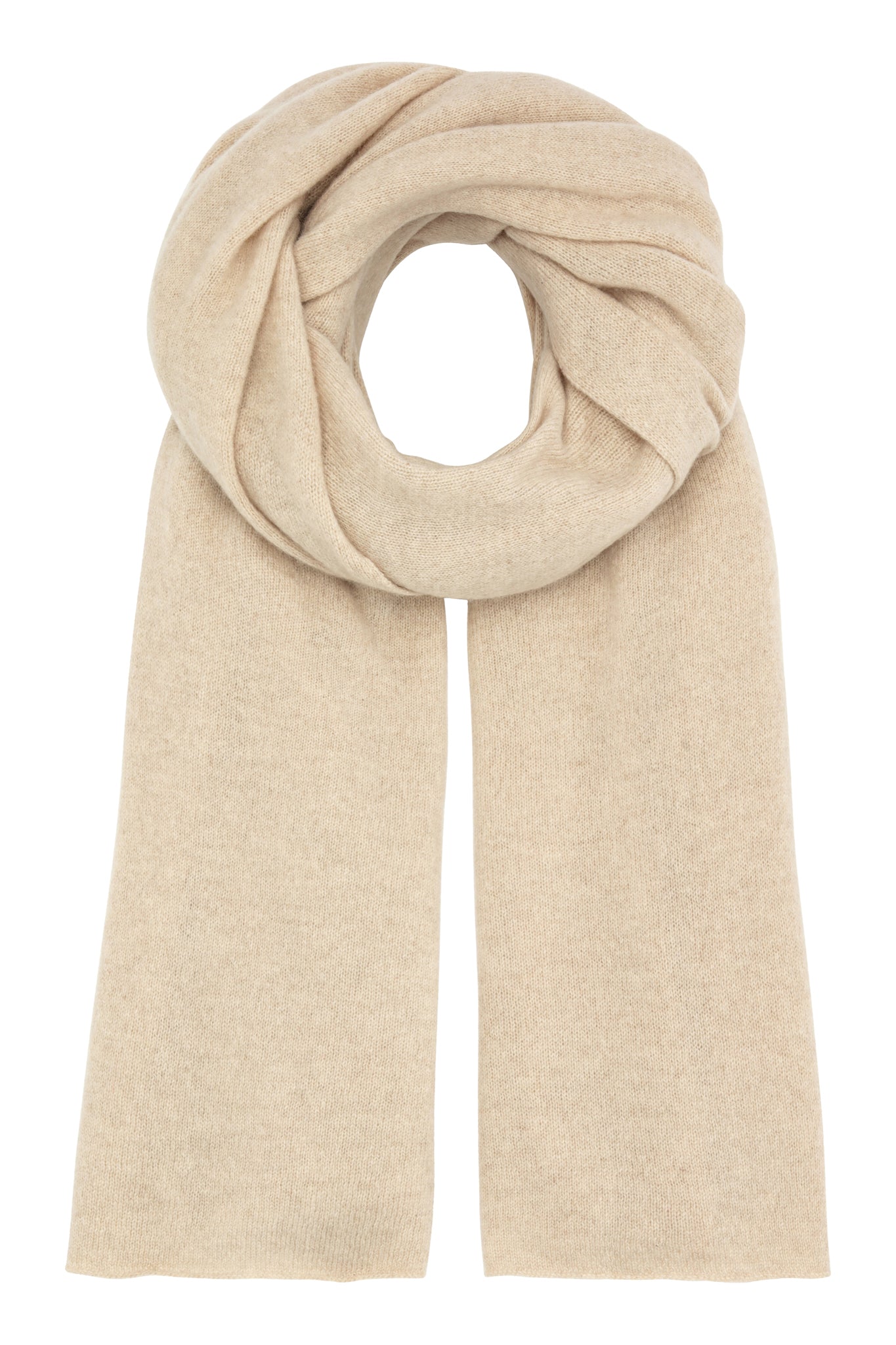 Luna - kæmpetørklæde i cashmere - Beige