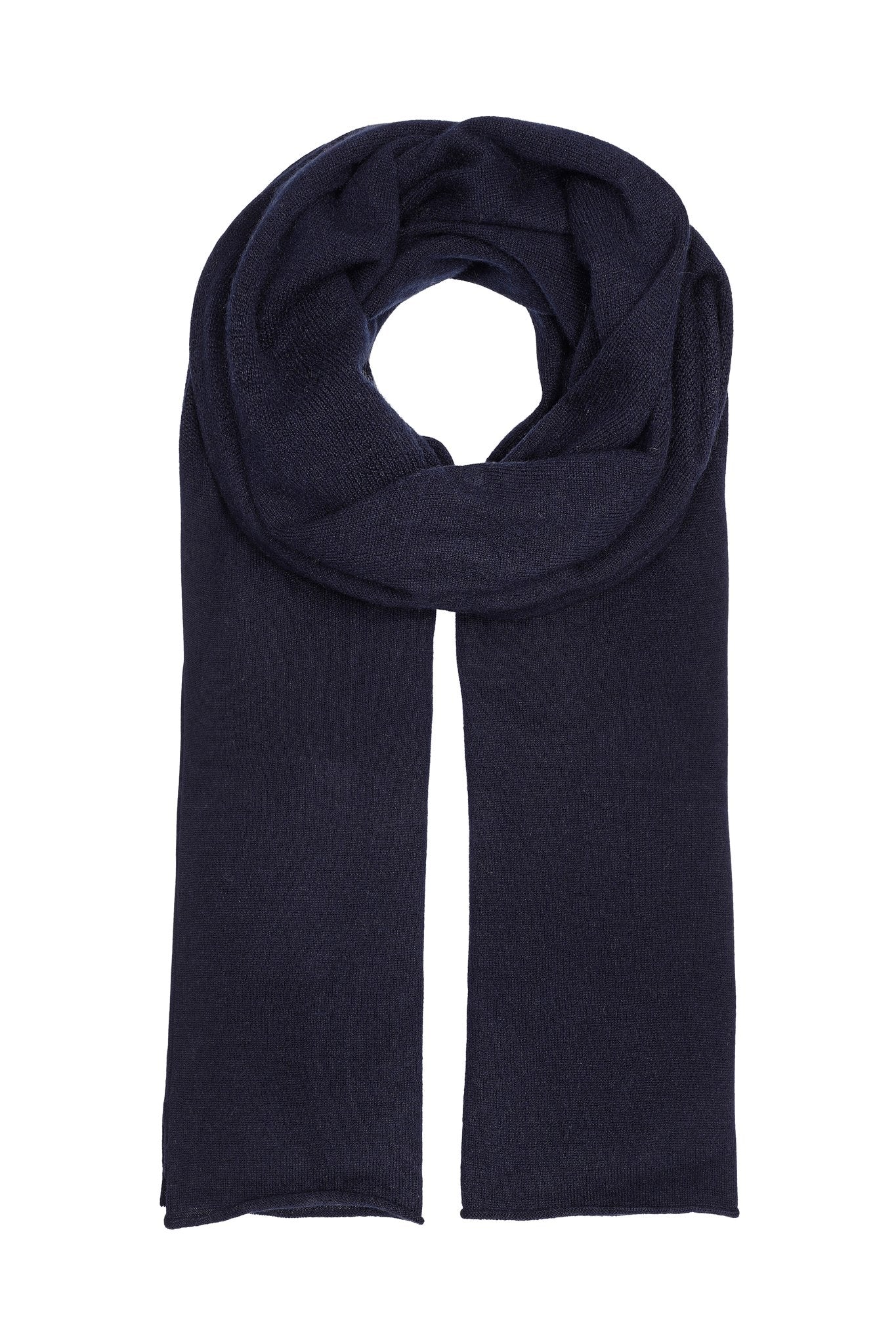 Luna - kæmpetørklæde i cashmere - Dark Navy