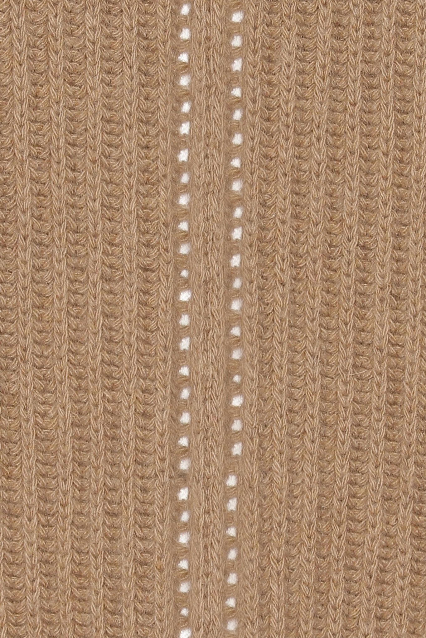 Maja - cashmere cardigan ribstikket recycle - Camel
