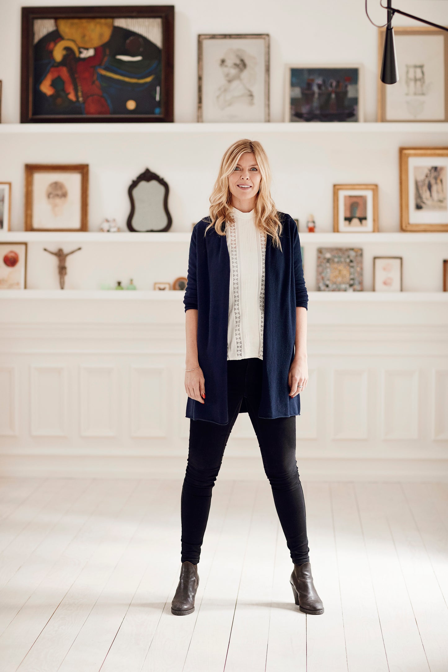 Ingrid - cashmere cardigan - Dark Navy