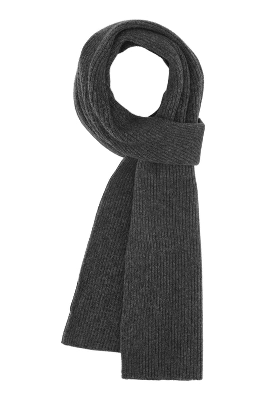 Robin - tørklæde i strikket cashmere - Koksgrå