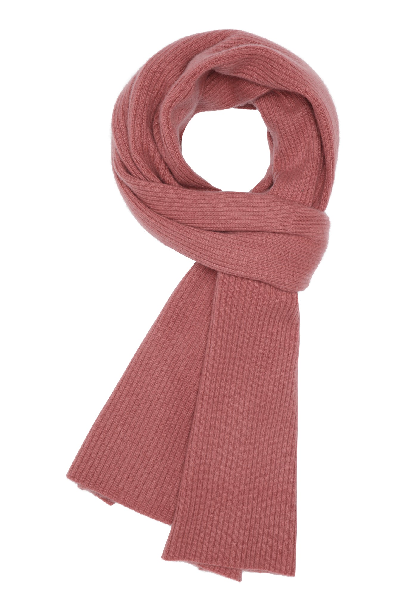 Robin - Tørklæde i strikket cashmere - Hindbær sorbet
