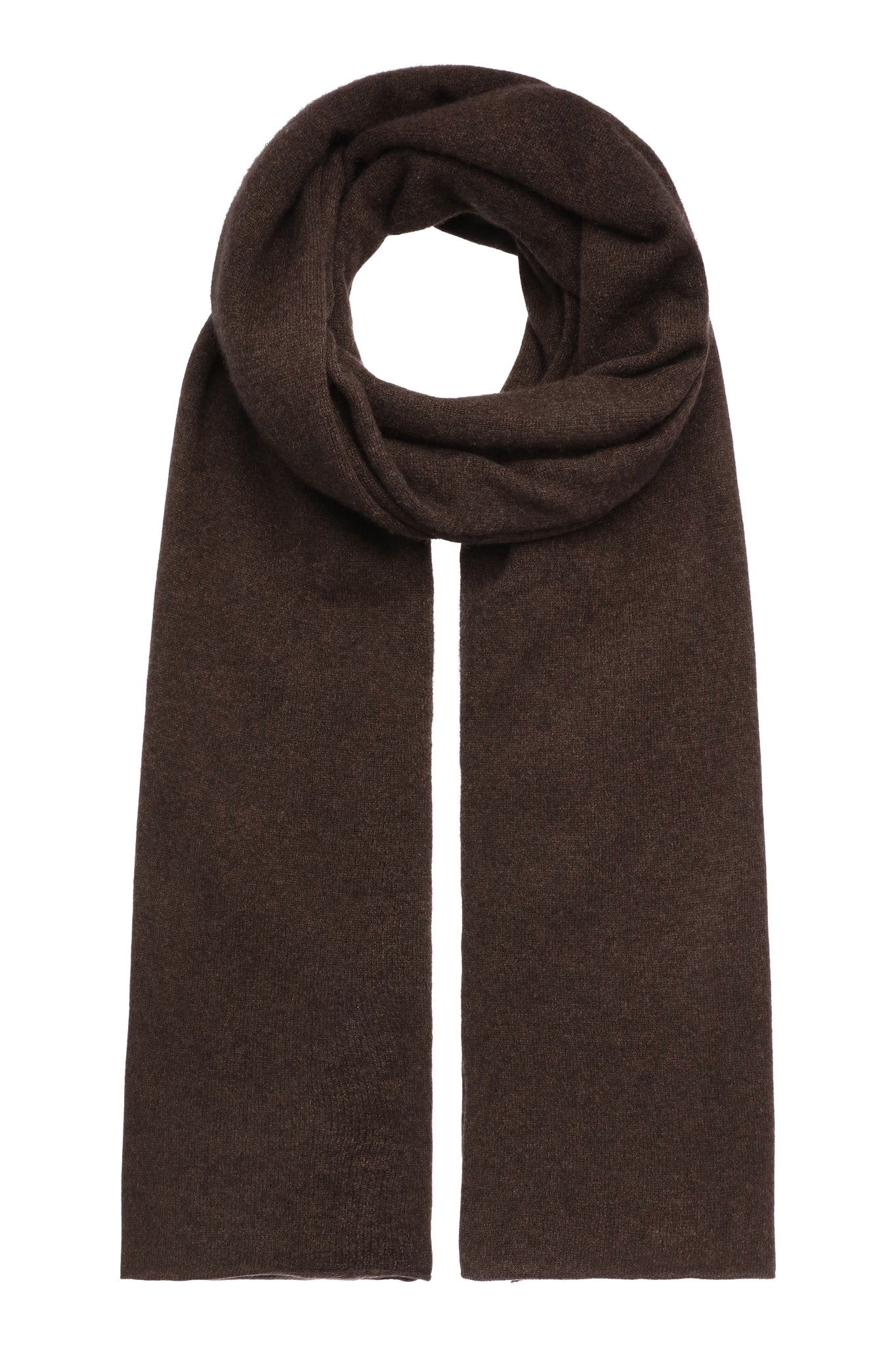 Luna - kæmpetørklæde i cashmere - Espresso Mørk Brun
