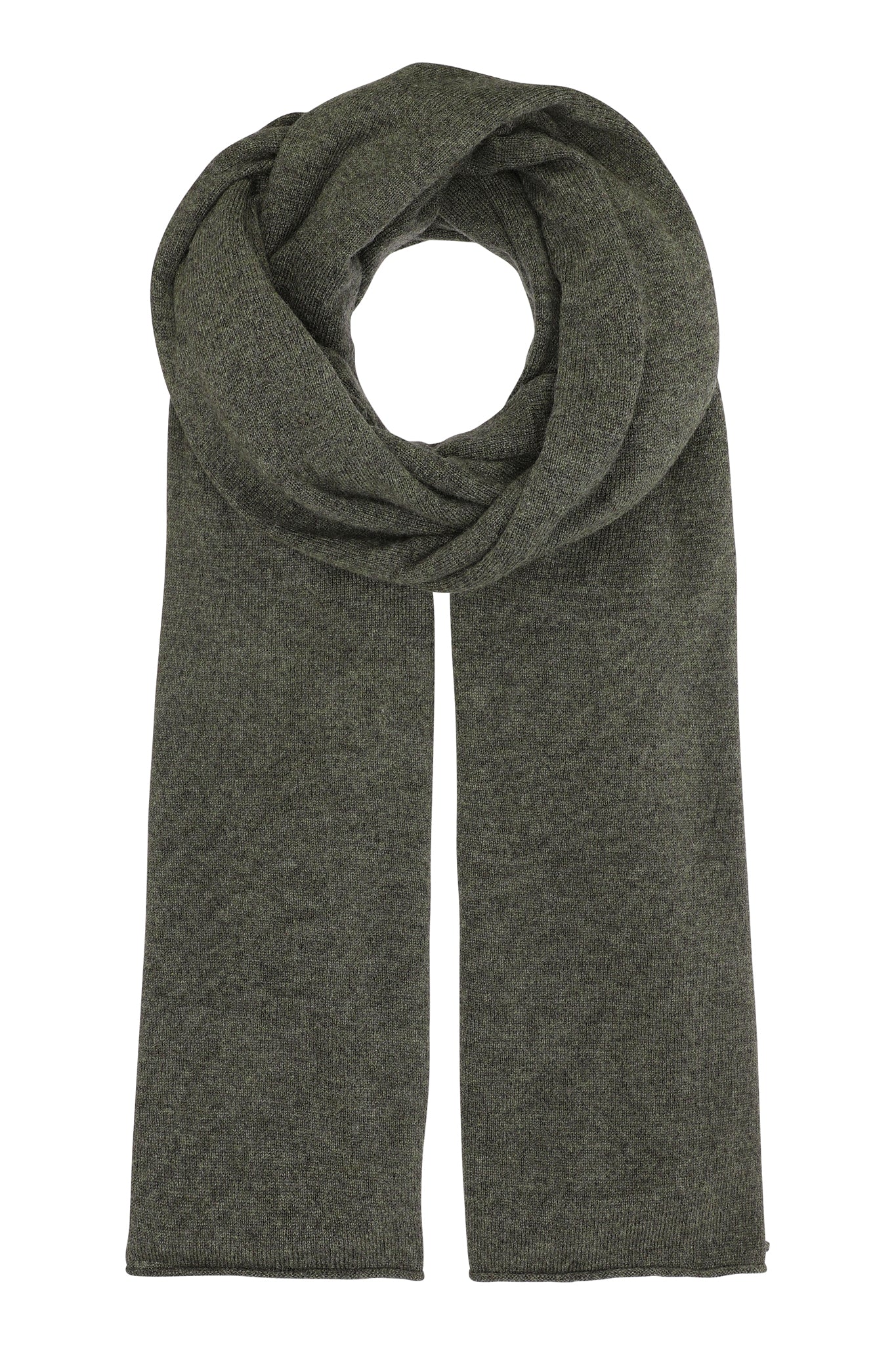 Luna - kæmpetørklæde i cashmere - Army Green