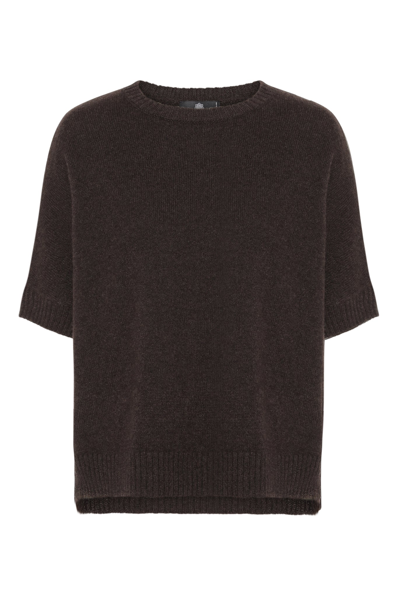 Flot espresso brun cashmere bluse, kashmir vest, Pure Cashmere Copenhagen