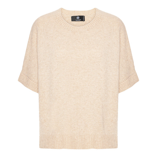 Tilde - Cashmere T-shirt - Beige Toast