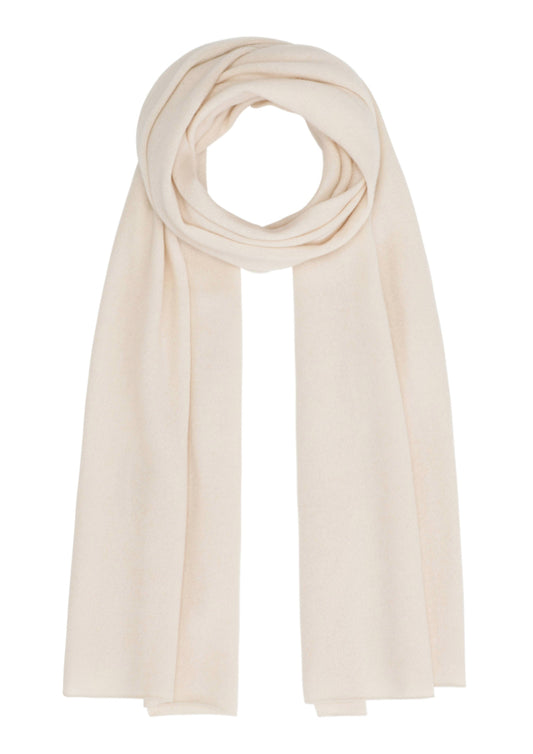 Alfa - Tørklæde i cashmere -  Pale White Peach