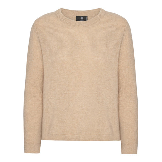 Anna - Cashmere Trøje - Beige Toast