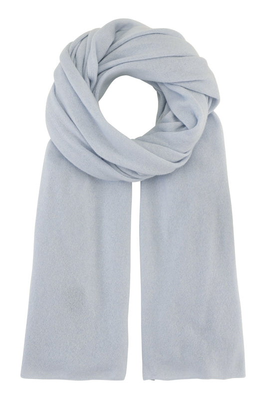 Bea stort tørklæde i cashmere Italien Lys Blå