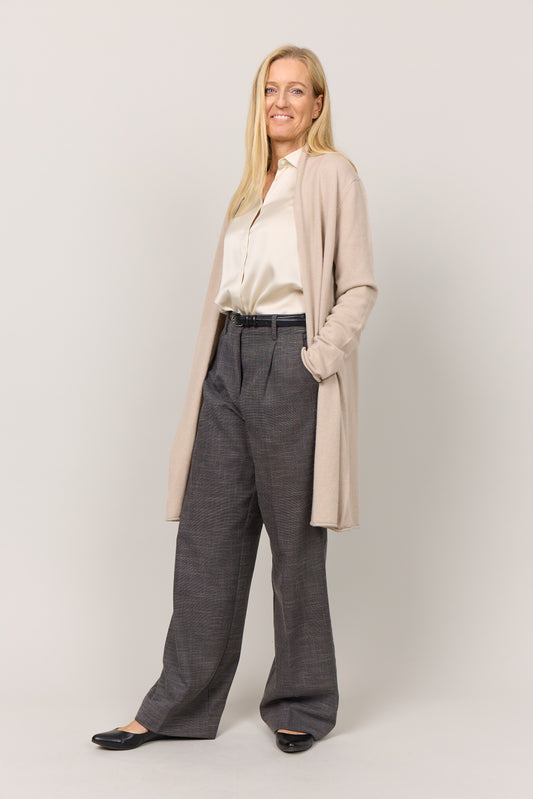 Ingrid - cashmere cardigan - Sand