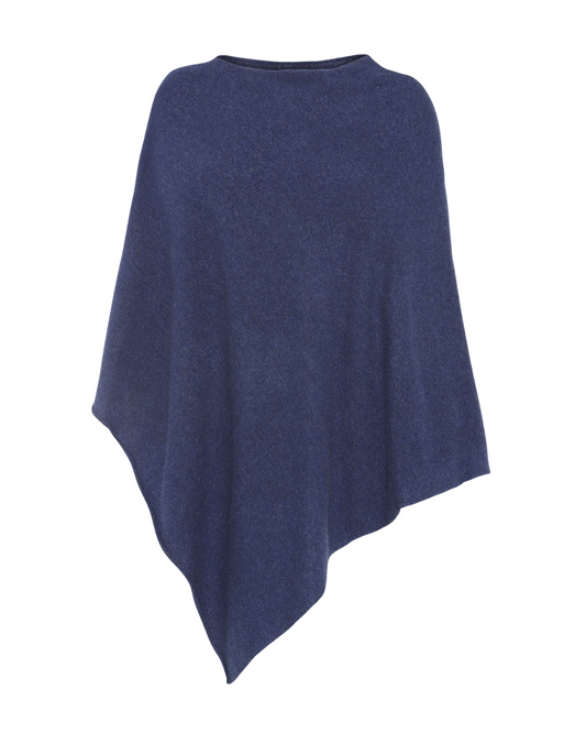 My - poncho, asymetrisk - Indigo