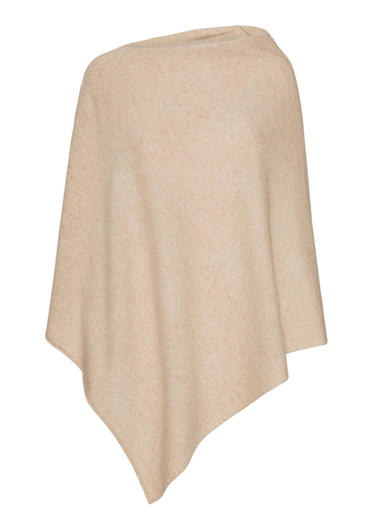 My - poncho, asymetrisk - Beige Toast