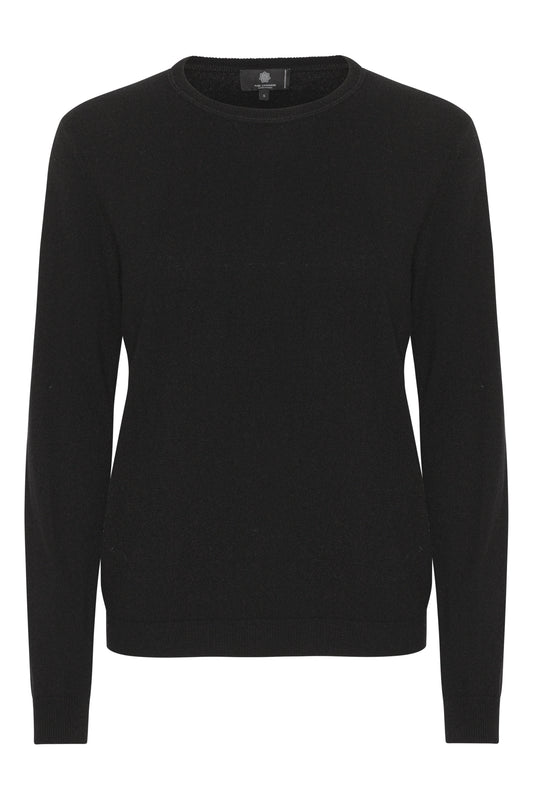 Pil - Cashmere Pullover i klassisk fit. Sort
