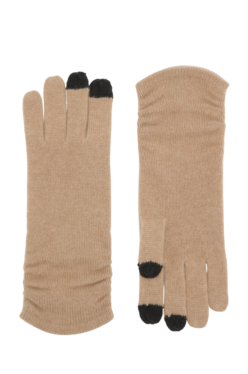 Touch - cashmere handsker - Camel