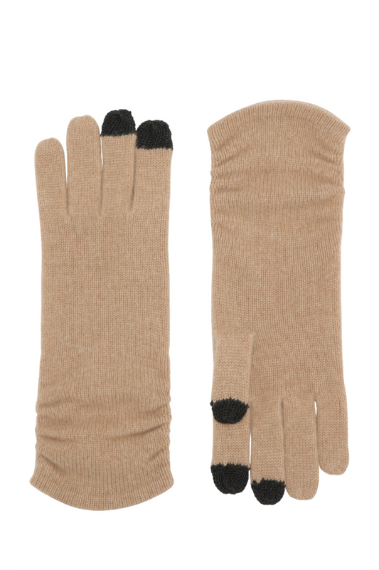 Touch - cashmere handsker - Camel