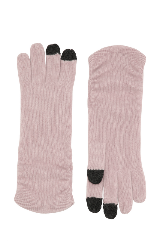 Touch - cashmere handsker - Dusty Rose