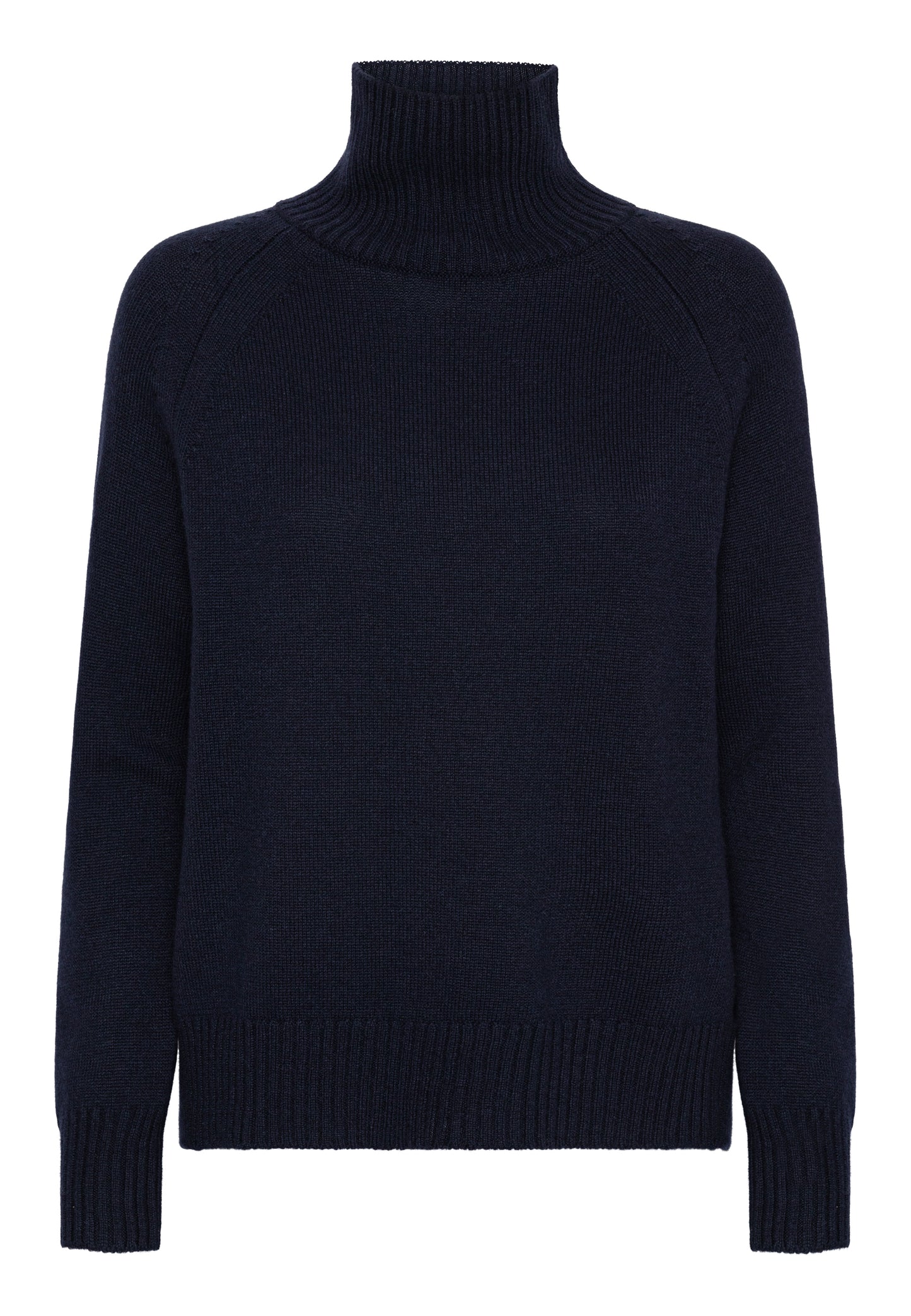 Turtleneck - cashmere sweater, Skotland - Dark Navy