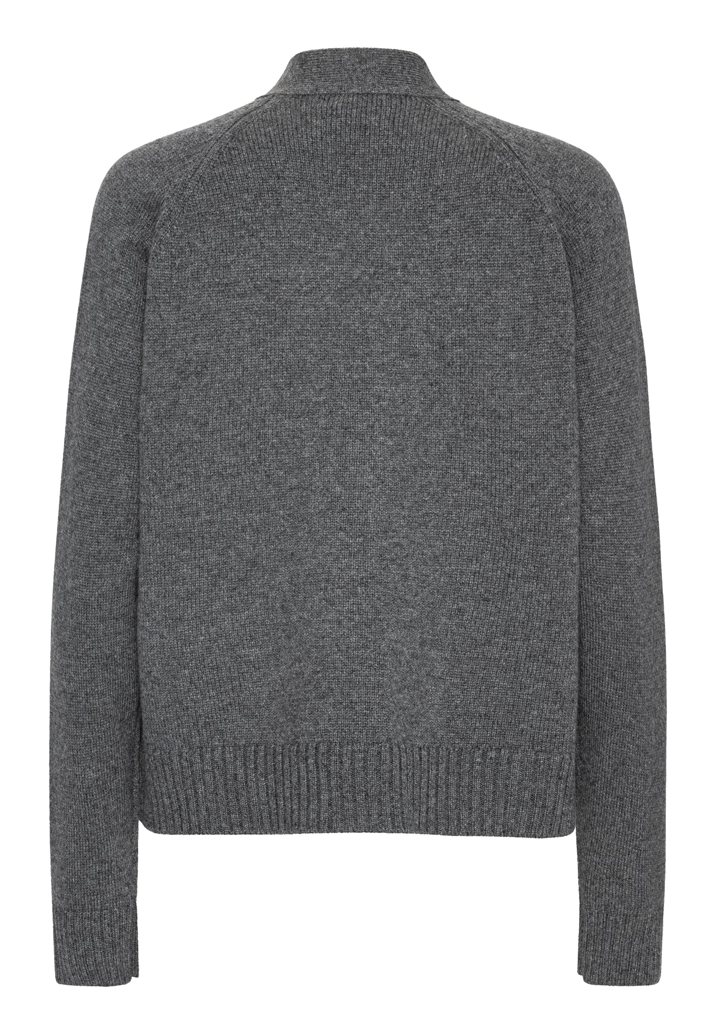 Cashmere cardigan V-neck, Skotland - Mørk grå