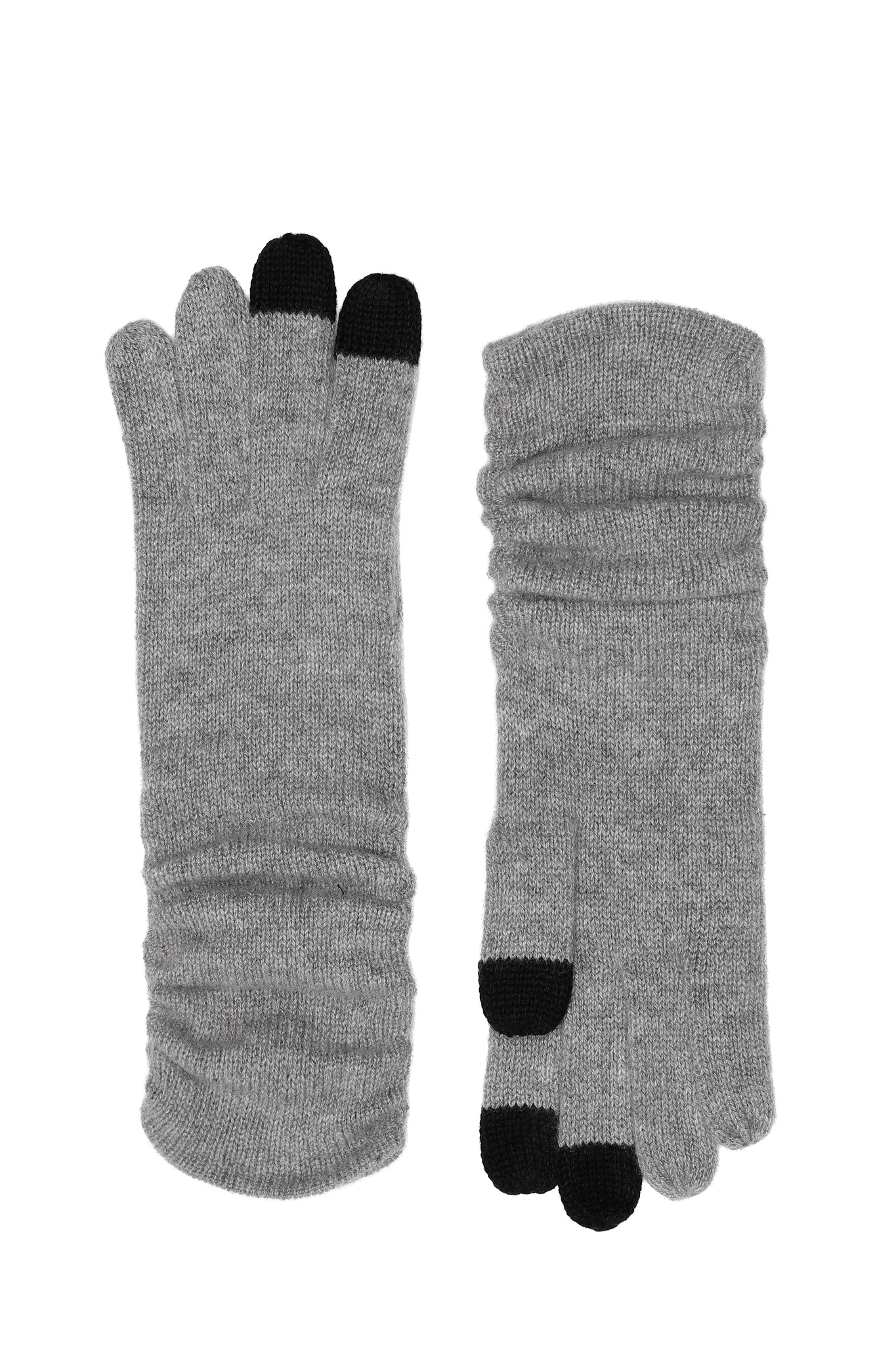 Touch - cashmere handsker - Mellemgrå