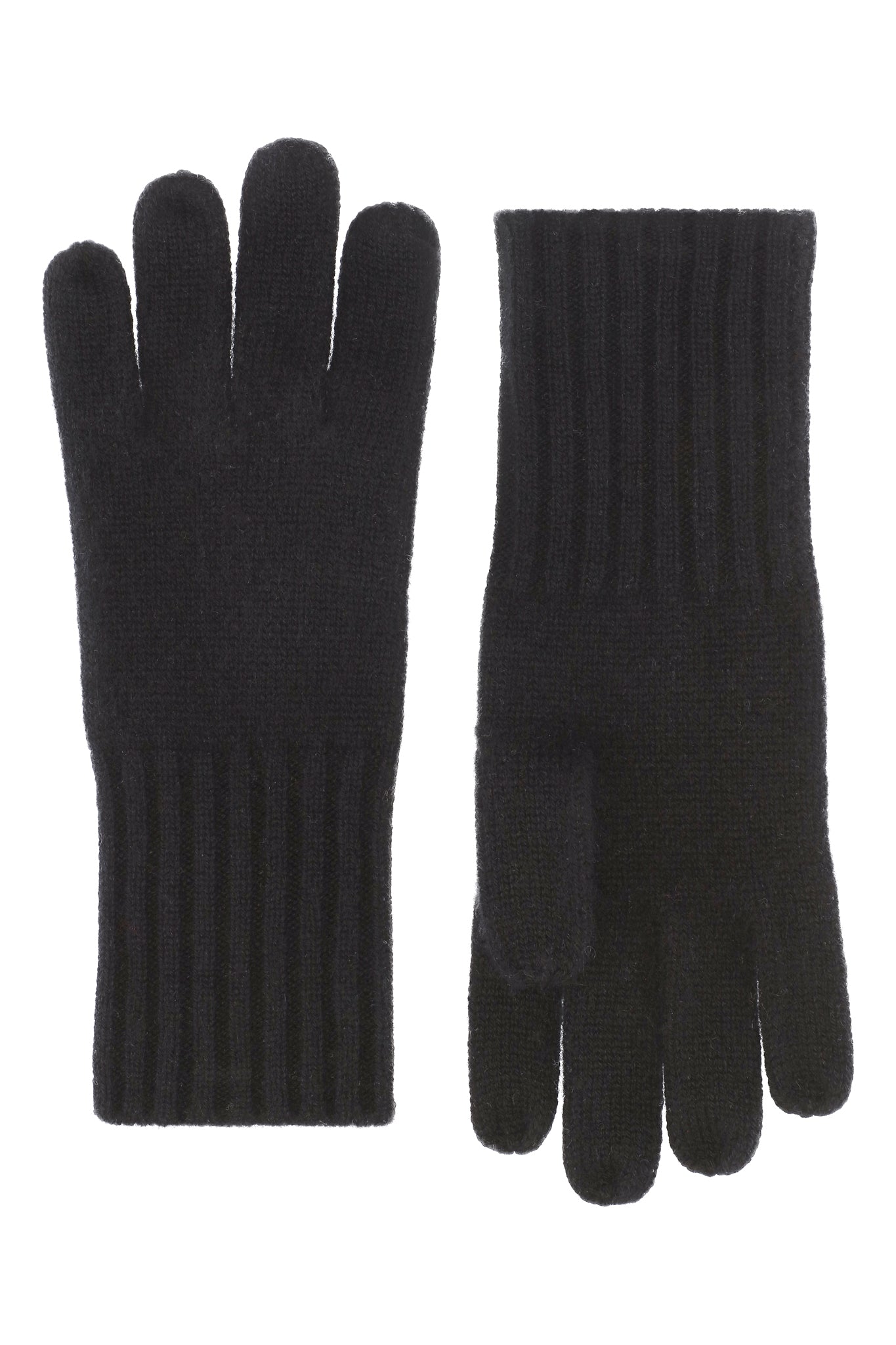 Robin - Handsker i strikket cashmere - Sorte