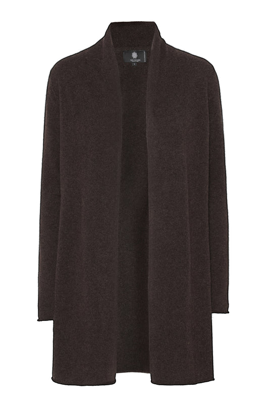 Ingrid - cashmere cardigan - Espresso Brun
