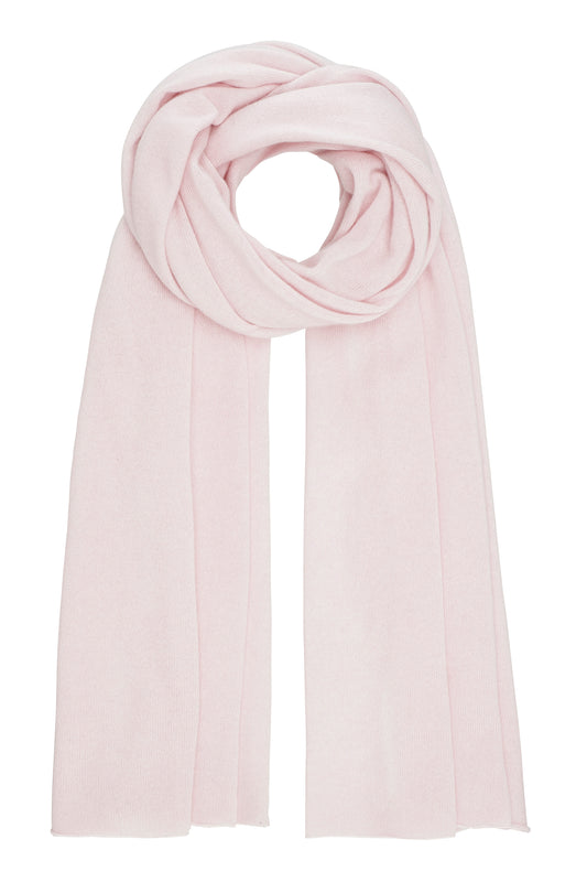 Luna - kæmpetørklæde i cashmere - Lys Rosa