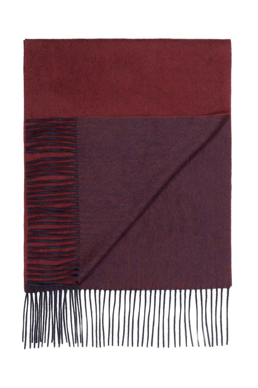 Luksus tørklæde med frynser i 100% kashmir, Pure Cashmere cph